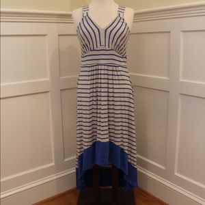 Striped High-low Dress